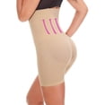 thumbnail image 4 of PEASKJP Shaper Bodysuit for Women Hi-Waist Tummy Control Body Shaper Shorts Body Trainer Beige S, 4 of 5