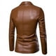 thumbnail image 5 of Ropa de cuero de moda para hombre de primavera y otoño de talla grande Chaqueta de cuero de PU para motocicleta para hombre Abrigo de moda para hombre, 5 of 5