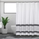 thumbnail image 2 of Yhmxh Decoración del baño Cortina de ducha con estampado de rayas, cortina de baño con perforación, cortina de baño con patrón de partición de baño Gabinete de almacenamiento de baño, 2 of 5