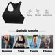 thumbnail image 5 of TFixol Sujetador deportivo con espalda cruzada para mujer, acolchado, push up, entrenamiento de alto impacto, 5 of 8