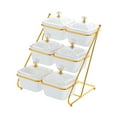 thumbnail image 2 of WeiLaiKeQi Dried Fruit Salad Plate Platter Nuts Tray for Dried Fruits Candies Appetizer White, 2 of 9