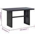 thumbnail image 4 of vidaXL 3 Piece Garden Lounge Set with Cushions Poly Rattan Black, 4 of 5