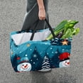 thumbnail image 7 of Snowman Large Capacity Reusable Foldable Oxford Cloth Toy Basket - Beach Bag, Shopping Bags, Laundry Basket, 7 of 7