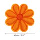 thumbnail image 2 of Parche de flores de Uxcell, parches bordados para planchar, parche de flores para reparación de ropa, mochila 3.54x3.54" 30 Pcs Naranja, 2 of 7