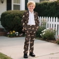 thumbnail image 6 of Whosucclay Horse Pattern, Non-Stretch Polyester Cloth Boys Suit Dual Front Pockets Breathable Boys Outfit for Party Wedding Graduation, 6 of 10