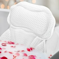 GOWINSEE Soft Bathtub Pillow, Bath Pillows for Tub, Tub Pillow for Bathtub Support Neck,Head and Back with 6 Non-Slip Suction Cups for Men and Women