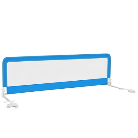 UPC: 6975211986532 | Babyjoy 71 Foldable Baby Bed Rail Guard Toddlers Swing Down Safety Bedrail Blue