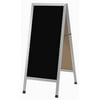 Aarco Products Inc. AA-311SB A-Frame Sidewalk Board Features a Black Porcelain Markerboard and Clear Satin Anodized Aluminum Frame Size 42 in.Hx18 in.W