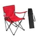 thumbnail image 3 of Silla de campamento plegable asiento portátil portátil doblado con bolsa organizadora taburete de servicio pesado con bolsillo para patio de caminata Rojo, 3 of 8