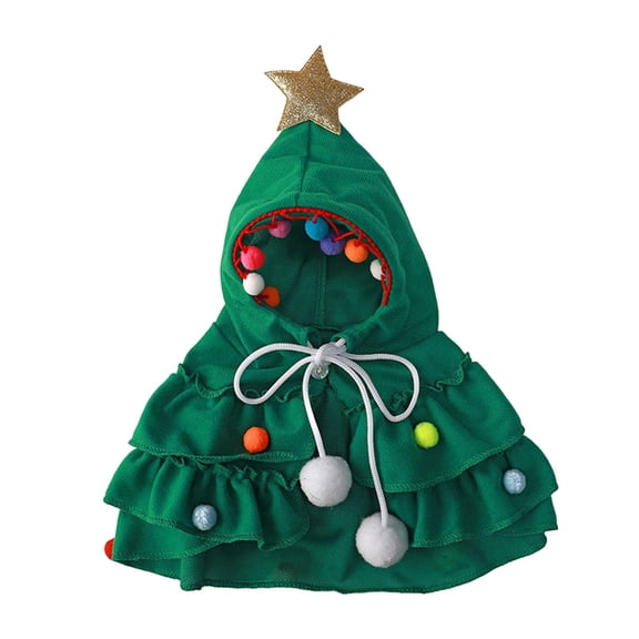 Bothyi Pet Christmas Costume Christmas Up Outfits Cosplay Cape Cloak Clothes for Puppy L