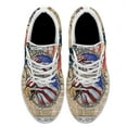thumbnail image 2 of Patriotic Eagle Print Sneakers Lightweight Comfortable Running Shoes for Men Women White Size 3.5, 2 of 7