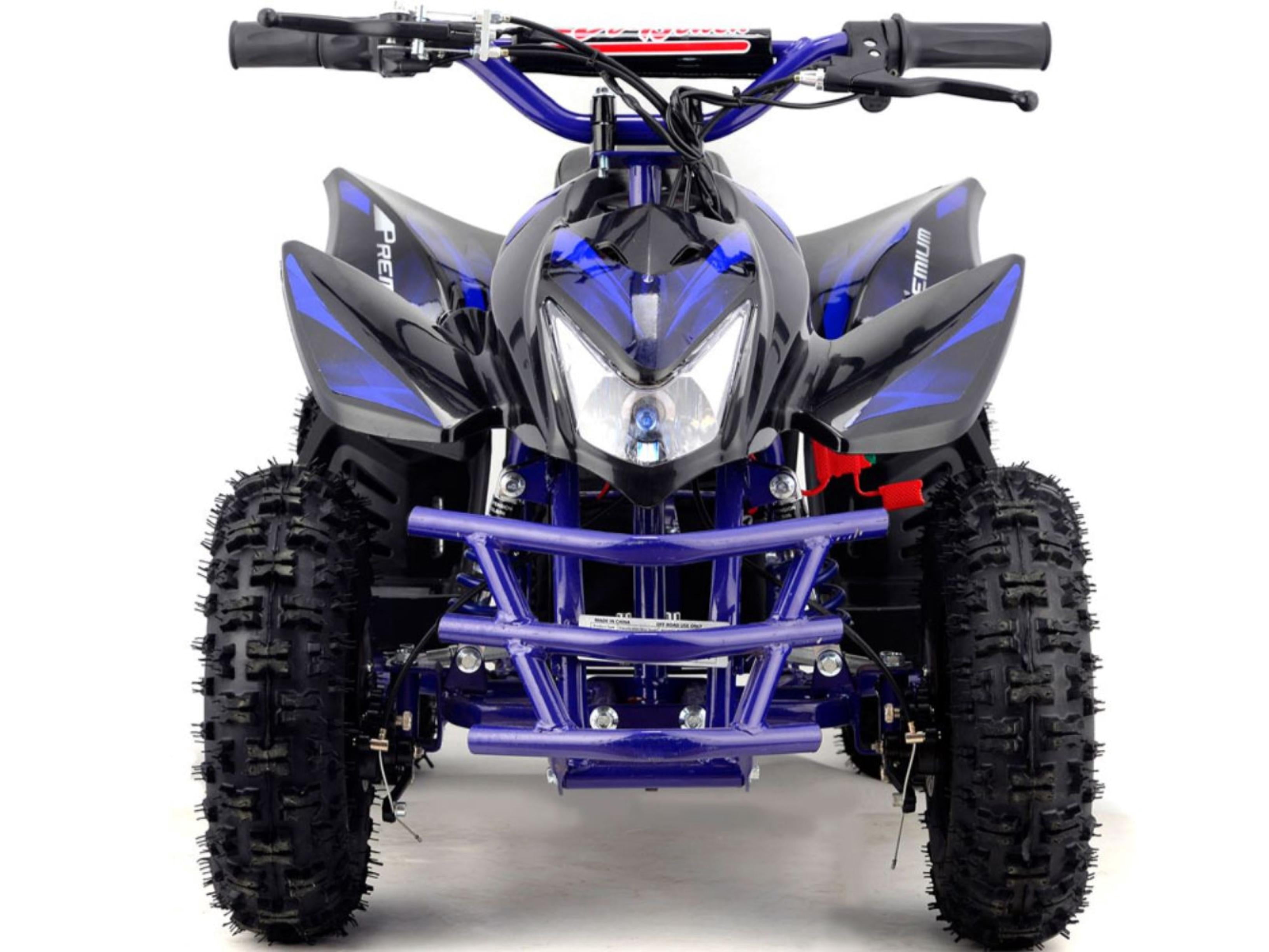MotoTec 24V Kids Battery Powered ATV Four Wheeler Titan V5 Black