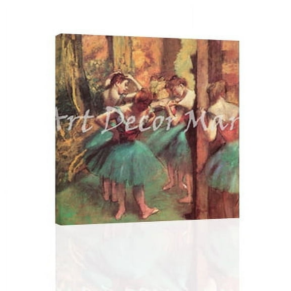 "Dancers, Pink and Green, Degas - CANVAS OR WALL ART PRINT"