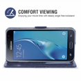 thumbnail image 3 of Case for Galaxy J3 2016, Pu Leather Cover, Phone Case for Samsung Galaxy J3 2016, Wallet, Scratch-Resistant Magnet Phone Case with Card Compartment, Blue, 3 of 7