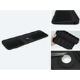 thumbnail image 4 of Unique Bargains Sink Splash Guard Mat with Adjustable Button Black 17.7*5.5*0.8 inch, 4 of 6