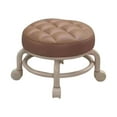 thumbnail image 1 of Taburete bajo enrollado asiento de rollero bajo adulto resistente niño con lanzador giratorio PU cuero para dormitorio apartamento salón de juegos de Café, 1 of 8