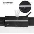 thumbnail image 2 of Cangurera Deportiva Riñonera Reflectante Unisex Negra con Correa Ajustable para Running y Seguridad, 2 of 9