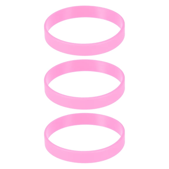 Bracelets Wristbands 1/2 Inch Width 8" Length Bright Pink for Sports Club Group Games Party Favors