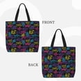 thumbnail image 2 of Easygdp Graffiti Art Bolsa Tote para Mujer, Bolso de Hombro para Trabajo, Playa, Viajes, Compras y Supermercado, 2 of 7