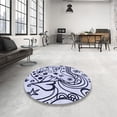 thumbnail image 4 of Ahgly Company Machine Washable Indoor Rectangle Transitional Lavender Blue Area Rugs, 2' x 4', 4 of 7