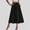 Black, variant on Women A-Line Skirts Pleated High Waist Maxi Skirt Full Ankle Length Casual Solid Color Long Skirts