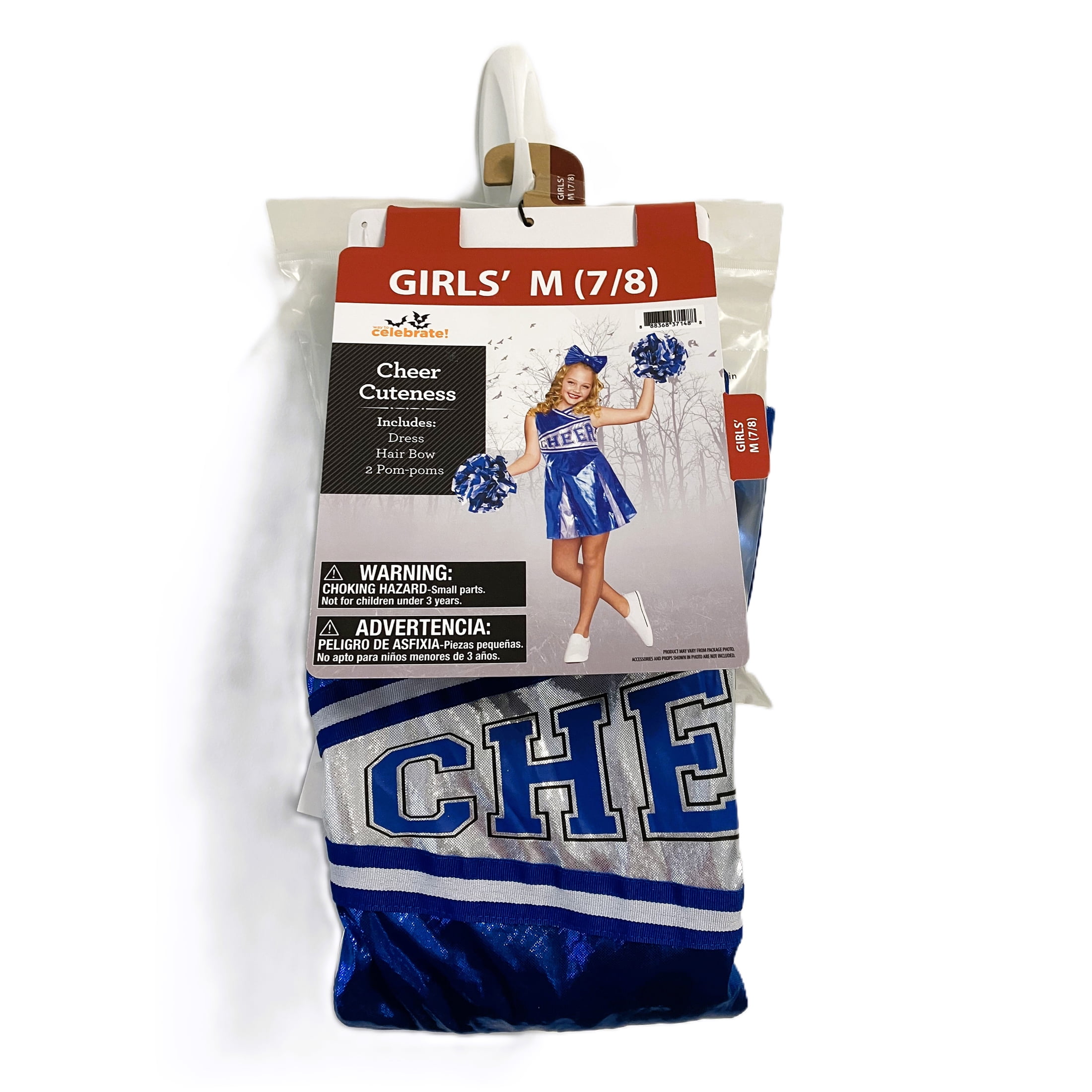 Cheer Cuteness Halloween Costume for Children, Girls' Size M (7/8), by Way to Celebrate