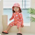 thumbnail image 7 of REDARER Toddler Girls Long-Sleeve Sunsuit – Seagull Print Full-Coverage Design, Sun Protection for Pool, Beach & Lake Activities,6-7 Years, 7 of 7