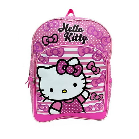 Backpack - Hello Kitty - Pink Bow 16" School Bag New 832909