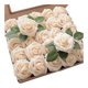 thumbnail image 1 of 25PCS Artificial Roses Flowers Artificial Looking Roses Wedding Bouquets Centerpieces Bridal Shower Party Home Decor,C, 1 of 5