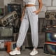 thumbnail image 4 of Pantalones bombachos informales con cordones y cintura alta sueltos de Color sólido para mujer a la moda Fridja  hfkajh101759, 4 of 9