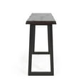 thumbnail image 3 of Pemberly Row Table de Bar Moderne en Bois Massif Cerisier et Ébène avec Bord Vivant, 3 of 8