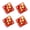 2, variant on SDFGTstore 4pcs Easy To Apply 3D Fu Word Stickers Spring Festival Cartoon Snake Wall Decal