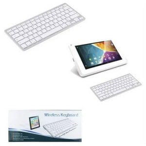 GENERICO Teclado Inalámbrico Color Blanco Ideal para IPad o Tablet 9  Pulgadas