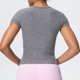 thumbnail image 2 of TaTaai Women's Sports T-Shirt Short Sleeve Crew Neck Fitted Slimming Breathable Naked Feel Yoga Running Gym Pilates Dance Workout Top Gift, 2 of 8