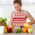 thumbnail image 4 of Christmas Aprons Adjustable Cooking Aprons Holiday Aprons for Women Christmas Kitchen Home Cooking Baking, 4 of 9
