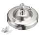 thumbnail image 2 of Lámpara de techo con forma de rosa, lámpara de techo con gancho de hierro, lámpara de techo, lámpara colgante de techo, disco plata, 2 of 7