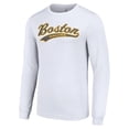 thumbnail image 2 of Men's Starter White Boston Bruins Tailsweep T-Shirt, 2 of 3