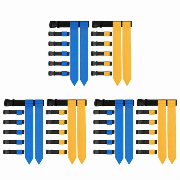 Flag Football Belts, 42 Player Adjustable Flag Football Set for Sports Training Competition