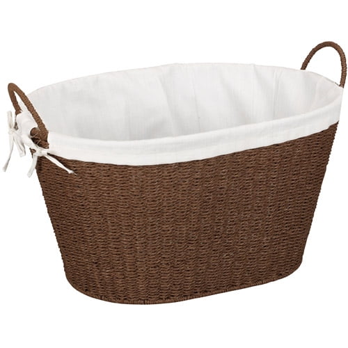 Household Essentials Durable Laundry Basket, Brown