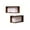 2x Wooden Storage Rack【Model without a lamp】, variant on Space-Saving Corner Shelves, Floating Shelves Unit, Two-Tier Storage, Modern Design, Wall Mounted Storage, for Living Room, Bedroom, Office, Easy Installation [Only 1pc]