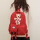 thumbnail image 1 of Bolsa para la escuela Mochila para niños y niñas, mochila escolar con colgante de animal bonito, mochila con cremallera (rojo), 1 of 4