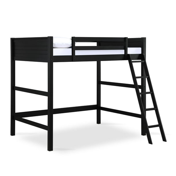 Your Zone Kids Wooden Loft Bed With, Your Zone Twin Wood Loft Bed Instructions