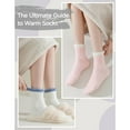 thumbnail image 5 of SMZ Fuzzy Socks Soft Cozy Fluffy Slipper Winter Warm Plush Socks Christmas Stocking Stuffers Gifts for Women, 5 of 8