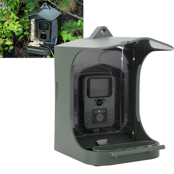 Cámara de Alimentador de Pájaros de 1080p, IP65 Cámara de Alimentador de Aves Inteligente IP65 Soporte Acrílico ABS 256 GB Para Exteriores
