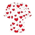 thumbnail image 4 of VKOYWKM Valentine's Tees for Women Love Graphic Print T-Shirts Womens Tops Short Sleeve Crew Neck Spring T Shirts Valentine's Gifts for Women, 4 of 4