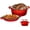 Red 5-Quart 5-Quart, variant on Bruntmor 5 Qt Red Enameled Cast Iron Dutch Oven Pot with Lid - All-in-One Cookware for Braising and More