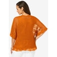 thumbnail image 2 of Jessica London Women's Plus Size Crochet Cardigan, 2 of 6