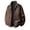 .Coffee, variant on Agkizg Men's Fall Winter Jackets, Vintage Solid Leather Jacket Windproof Lapel Full Zip Long Sleeve Casual Fashion Outerwear with Pockets