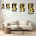 thumbnail image 6 of 1pc Mediterranean - style Canvas Wall Art Featuring Colorful Ceramic Jars in a Sun - Lit Courtyard, framed Decor room hanging Wall Picture Decor for Home Gifts, living room, bathroom, bedroom, 6 of 8
