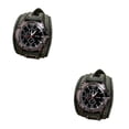 thumbnail image 1 of Sonducket Punk Vintage Wrist Watch Wide PU Belt Strap Numeral Leather Cuff  Roman 2piezas Verde, 1 of 1